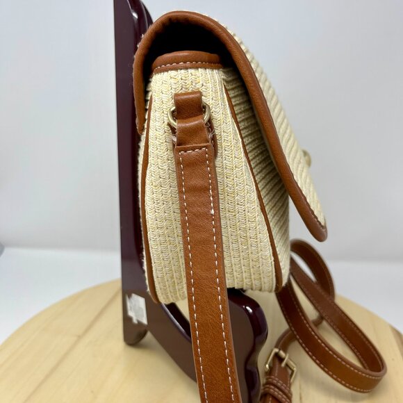 Talbots CROSSBODY BAG PACKABLE Paper-Straw - Picture 6 of 14